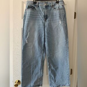 Old Navy Sky High Wide Leg Jeans - Light Blue